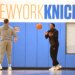 New York Knicks forward Og Anunoby during practice.