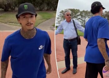 Olympian Nyjah Huston clashes with man at iconic skate spot