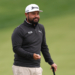 JJ Spaun on the thirteenth hole during a practice round of the PGA Championship golf tournament at Aronimink Golf Club.