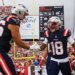 Kyle Williams celebrating with a teammate during a Patriots game against the Buccaneers.