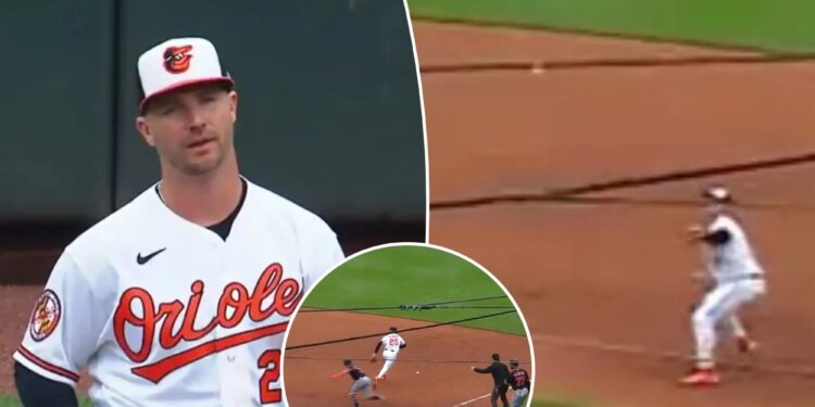 Pete Alonso makes bizarre error for Orioles as double play attempt goes horribly wrong