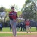 Jaxson Torres pitches for Plainedge High School.