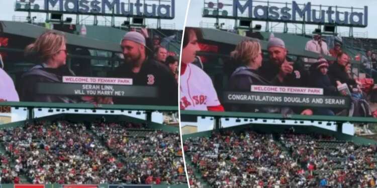 Red Sox fan proposal gets really awkward: 'I don't know'