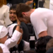 Spurs center Luke Kornet recieved a blessing from the Salesian Sisters of St. John's before the Spurs' 103-82 win over the Thunder.