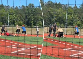Sheriff's deputy, umpire arrested in wild Grand Slam baseball brawl