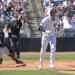 New York Yankees center fielder Spencer Jones #78 running the bases after hitting a solo home run.