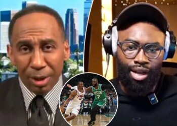 Stephen A. Smith warns Celtics' Jaylen Brown as feud turns ugly