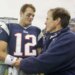Tom Brady gets congratulated by Patriots coach Bill Belichick after beating the Indianapolis Colts 44-13 , Sunday, Sept. 30, 2001 in Foxboro, Mass.