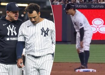 Trent Grisham exits game with left knee issue in latest Yankees injury concern