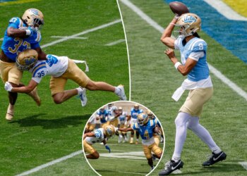 UCLA football holds energetic spring game at Rose Bowl