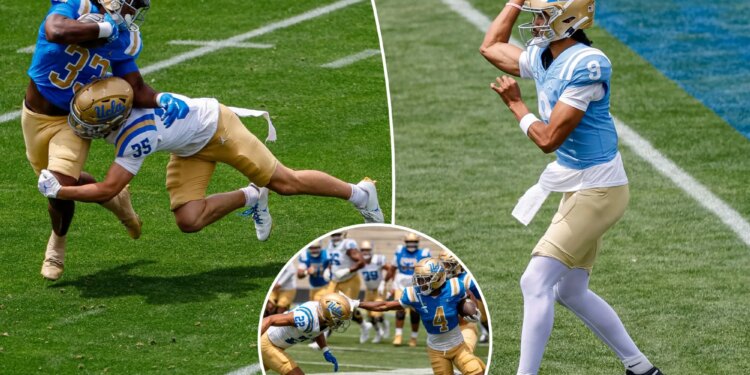 UCLA football holds energetic spring game at Rose Bowl