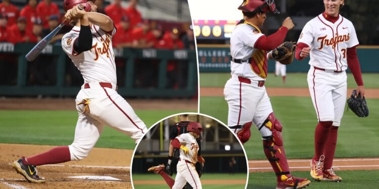 USC ace Mason Edwards beats Rutgers, sets strikeout record