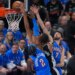San Antonio Spurs forward Victor Wembanyama (1) shoots against Oklahoma City Thunder guard Shai Gilgeous-Alexander (2) and center Chet Holmgren (7) during the first half of Game 1 of the Western Conference finals.