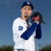 Los Angeles Dodgers pitcher Tony Gonsolin in his uniform at spring training.
