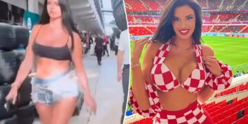 World Cup's 'sexiest fan' captures attention of Formula 1 cameraman