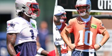 AJ Brown impressed with Patriots QB Drake Maye after years of Jalen Hurts