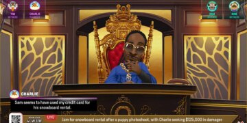 A screenshot of Courtroom Chaos: Starring Snoop Dogg.