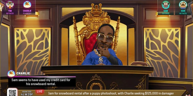 A screenshot of Courtroom Chaos: Starring Snoop Dogg.