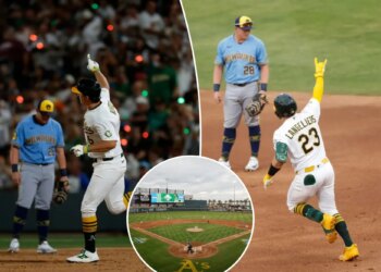 A’s Las Vegas official debut opens with longest homerun of the season