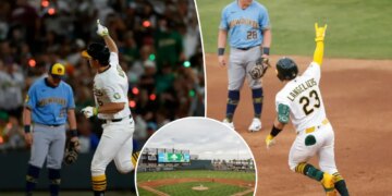 A’s Las Vegas official debut opens with longest homerun of the season