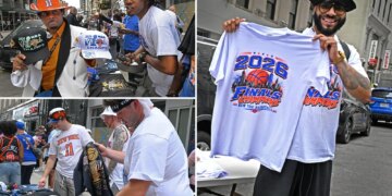 Bootleg Knicks merch selling like hotcakes at NYC ticker-tape parade
