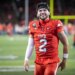 Cincinnati quarterback Brendan Sorsby (2) walks off the field.