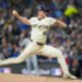 Milwaukee Brewers pitcher Quinn Priester throws against the Los Angeles Dodgers.