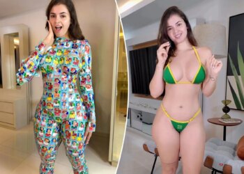 Carolay Chaves wears only soccer stickers in shocking post