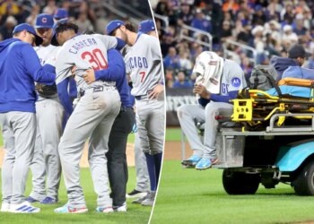 Cubs' Edward Cabrera carted off field in injury heartbreaker