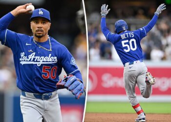Dodgers star Mookie Betts' hot streak powers blowout win over Padres