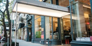 The exterior of the Gotham restaurant on 12th Street in Manhattan.