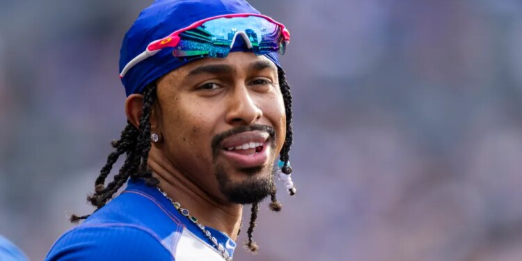 Mets Francisco Lindor reacts in the dugout in the eighth inning against the Cincinnati Reds at Citi Field, Monday, May 25, 2026, in Queens, NY.