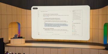 Google’s Josh Woodward showing off Gemini Spark.