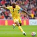 Ghana's Jordan Ayew attempts a shot on goal during an international friendly soccer match against Wales.