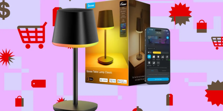 Govee’s rechargeable smart table lamp is down to $60