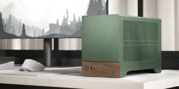 The Fractal Design Terra is small, but still not quite as small as the Steam Machine.