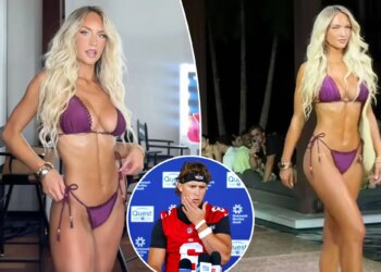 Jaxson Dart’s girlfriend Marissa Ayers stuns in Miami Swim Week runway debut