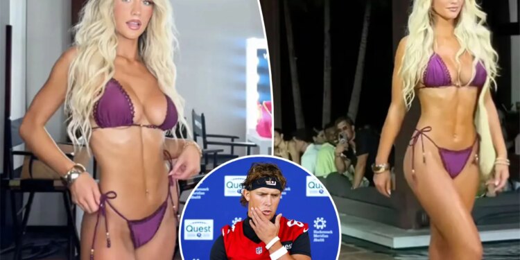 Jaxson Dart’s girlfriend Marissa Ayers stuns in Miami Swim Week runway debut