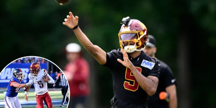 Jayden Daniels figuring out new Commanders offense