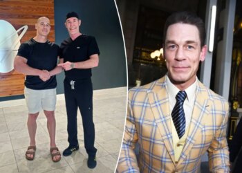 John Cena posts shocking bald photo as part of hair transplants