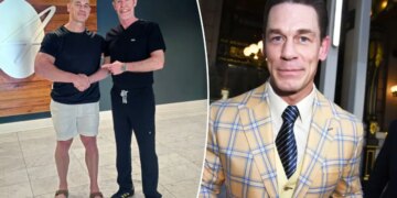 John Cena posts shocking bald photo as part of hair transplants