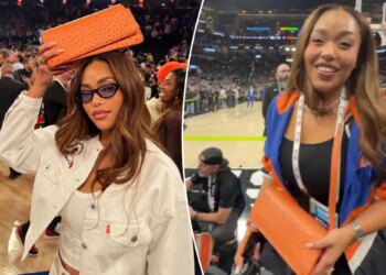 Jordyn Woods brings Knicks unofficial lucky bag to Game 5