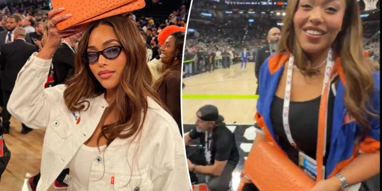 Jordyn Woods brings Knicks unofficial lucky bag to Game 5