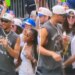Josh Hart's wife touches his behind in viral Knicks parade moment