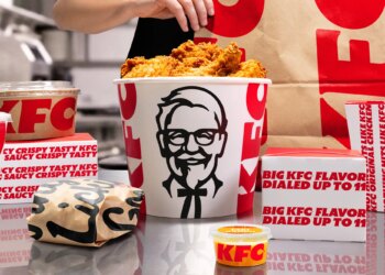 KFC launches new menu items and updated logo