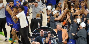 Knicks let loose in championship festivities after months of hypnotic focus and resiliency