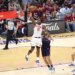 New York Knicks forward Og Anunoby (8) goes up for a dunk during the fourth quarter.