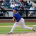 New York Mets pitcher Kodai Senga throws to the Philadelphia Phillies in the fifth inning.