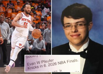 LI man goes viral for predicting Knicks' NBA final run in his 2020 high school yearbook