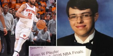 LI man goes viral for predicting Knicks' NBA final run in his 2020 high school yearbook